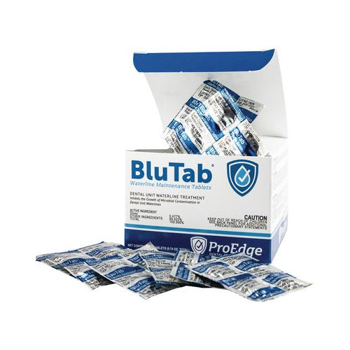 ProEdge BT50 BluTab Waterline Maintenance Dental Unit Tablets 750 mL 50/Bx ProEdge BT50 BluTab Waterline Maintenance Dental Unit Tablets 750 mL 50/Bx